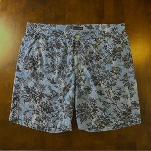 Peter Millar Blue Floral Swim Board Shorts